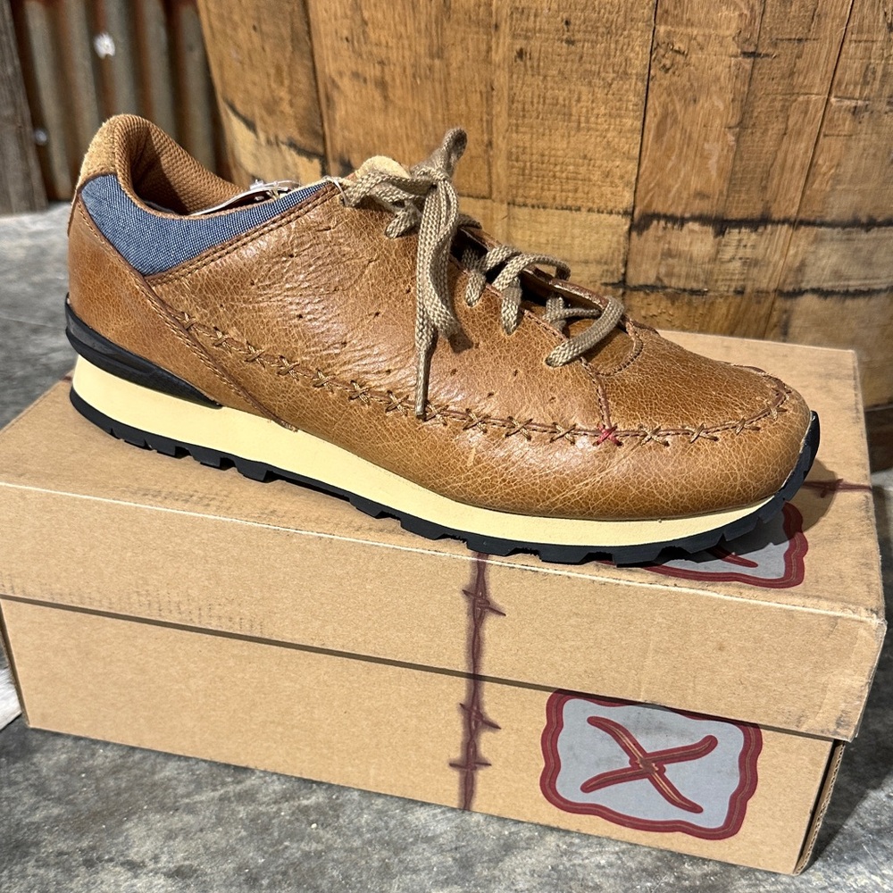 Women’s Twisted X Brown and Black Leather Sneakers